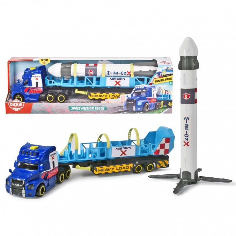 DICKIE CITY Space Mission Truck 41cm raketa