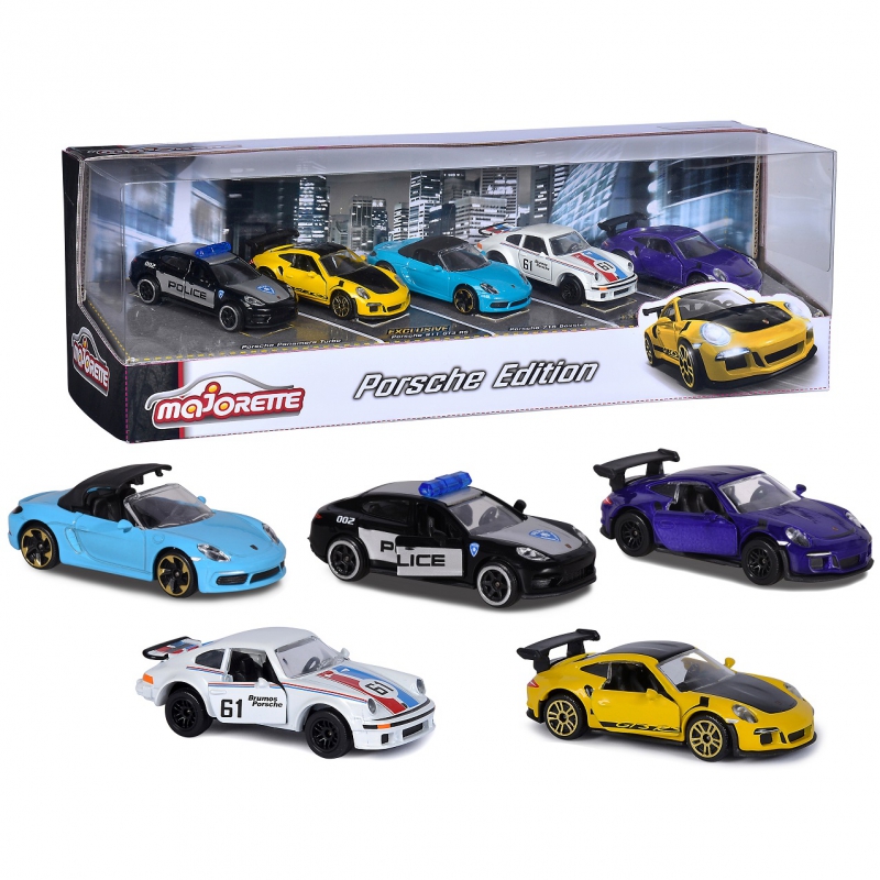 MAJORETTE Porsche Car Set 5 vnt