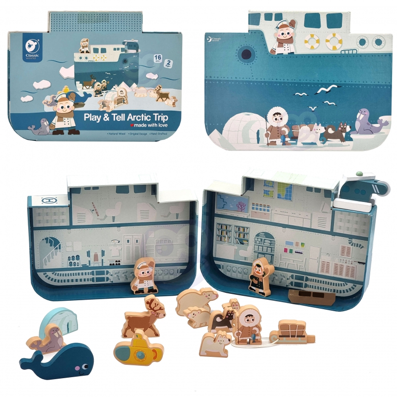 CLASSIC WORLD Maketas Arctic Adventure Building Blocks Figūrėlės