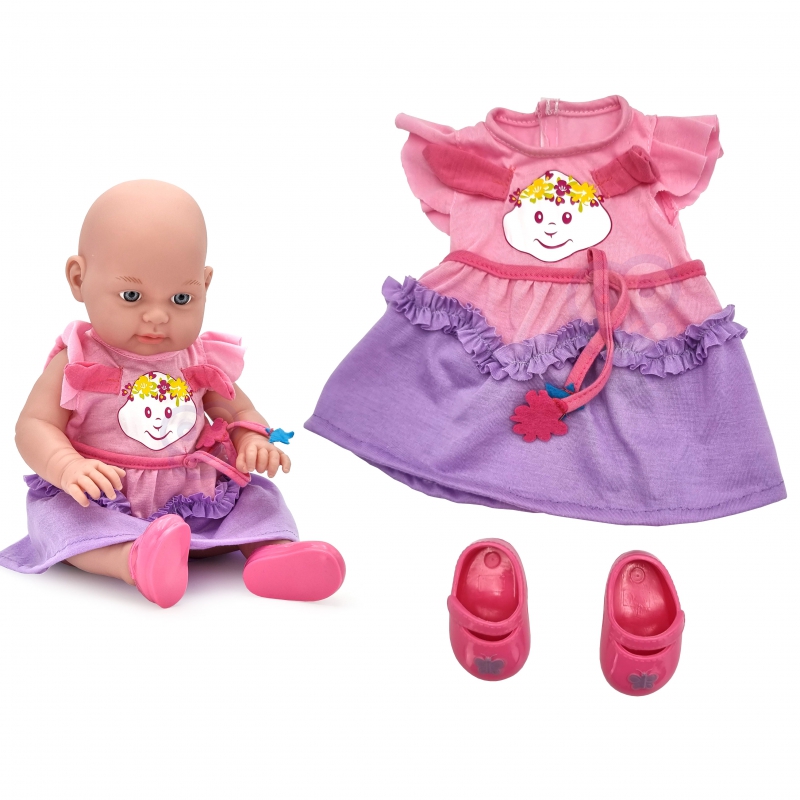 WOOPIE Doll Clothes Suknelė Bunny Batai 43 - 46 cm
