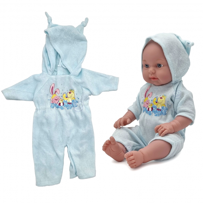 WOOPIE Doll Clothes maudymosi rinkinys Chalatas Jumpsuit Romper 43-46 cm
