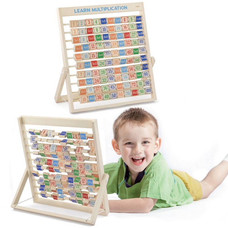 Medinė daugybos lentelė Matematikos mokymasis Viga Toys Montessori