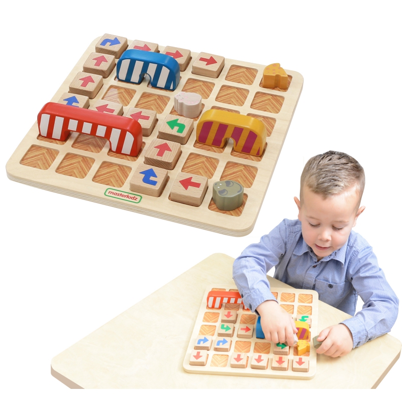 MASTERKIDZ Ankstyvojo mokymosi programavimo loginis žaidimas Raskite kelią į sūrį!