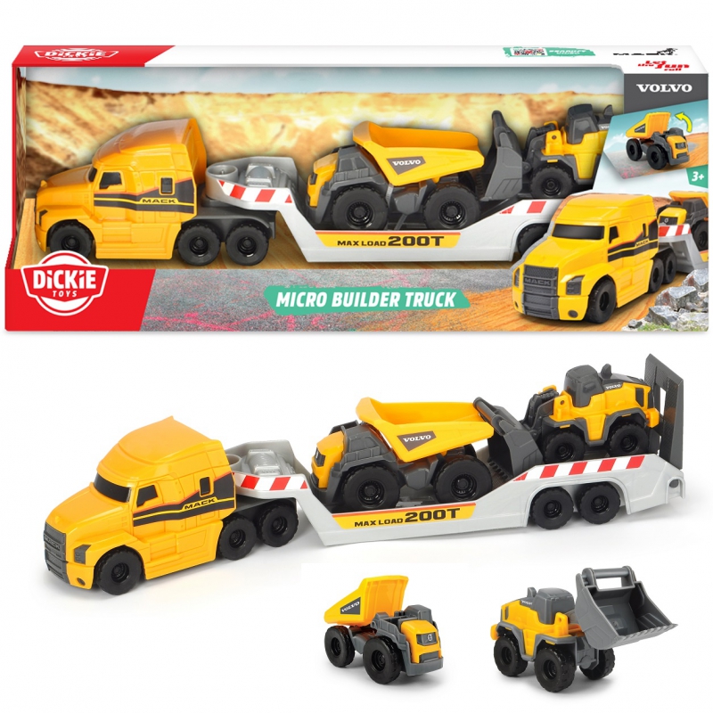 DICKIE Construction Volvo Micro Builder vilkiko komplektas 32cm