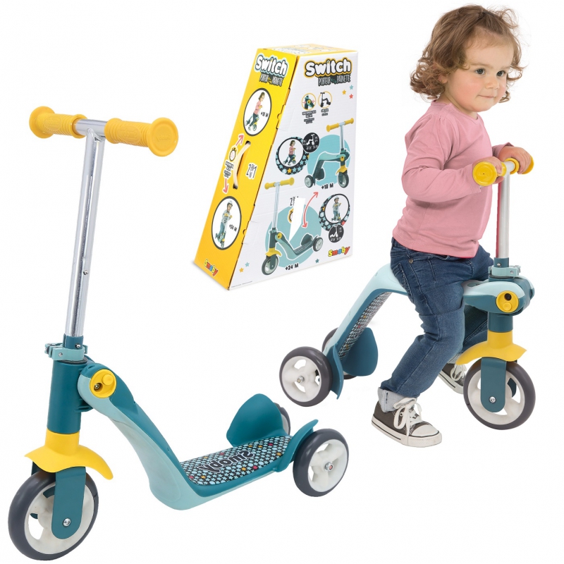 SMOBY 2in1 paspirtukas Balance bike Važiuokite dviračiu