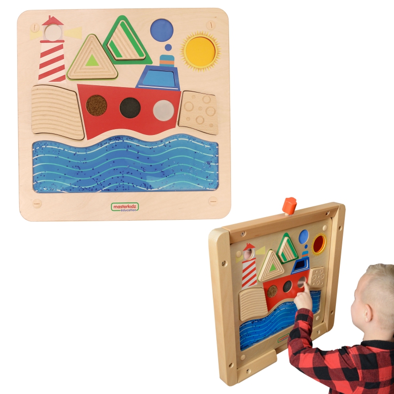 MASTERKIDZ edukacinė jutimo lenta buriavimas vandenynu Montessori