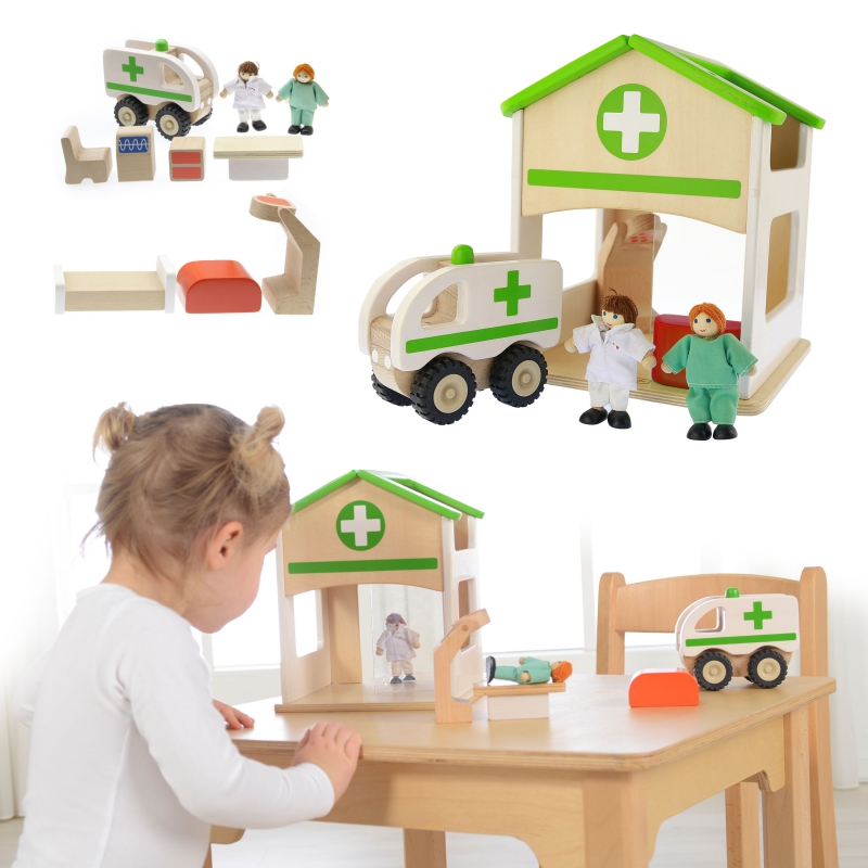 MASTERKIDZ mini medinės ligoninės maketo rinkinys
