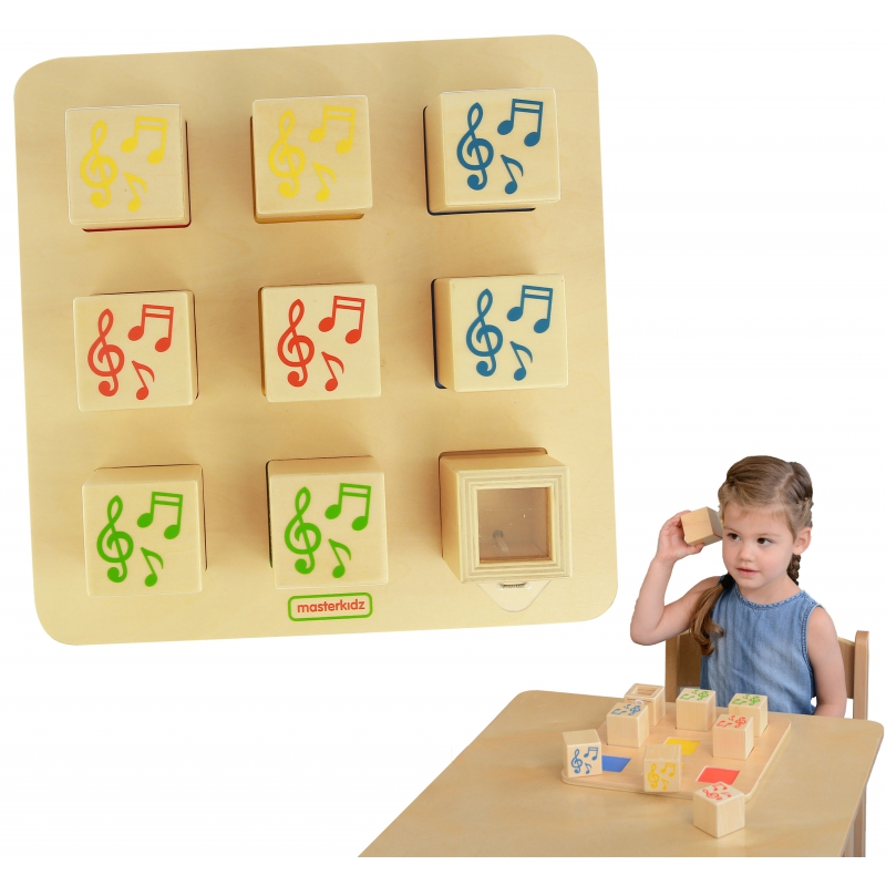 Medinis sensorinis rūšiuotojas, jungiantis garsus Masterkidz Montessori