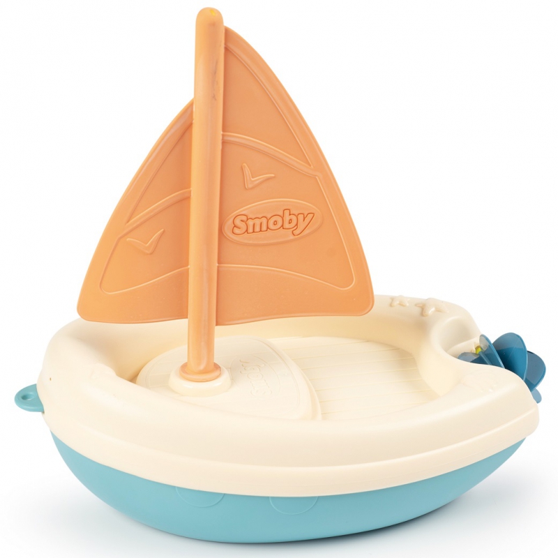 SMOBY Green Sailboat Vandens valtis pagaminta iš bioplastiko