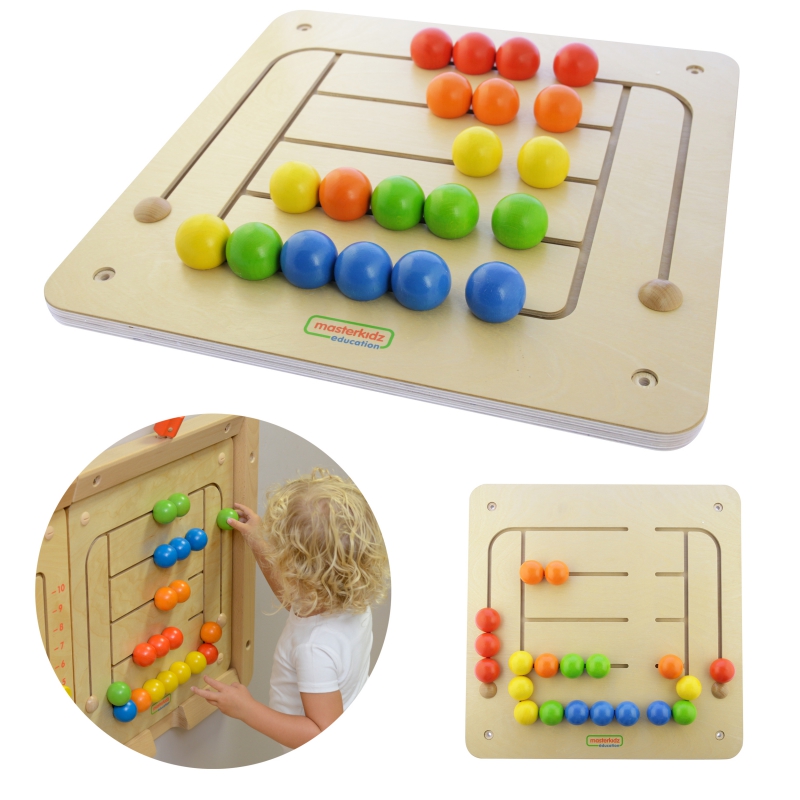 MASTERKIDZ mokomoji sieninė diagrama Montessori karoliukų labirintas