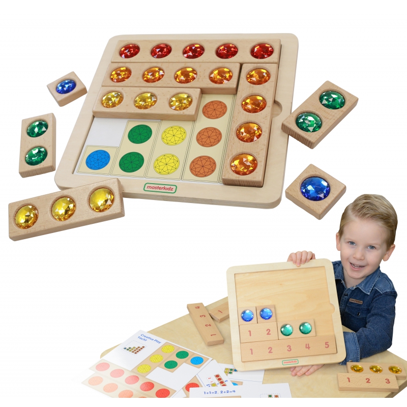 MASTERKIDZ mokymosi skaičiavimas, formos ir spalvos Montessori