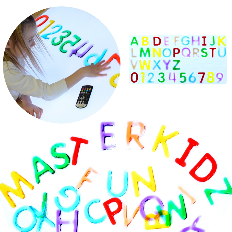 MASTERKIDZ Montessori abėcėlės raidžių ir skaičių rinkinys
