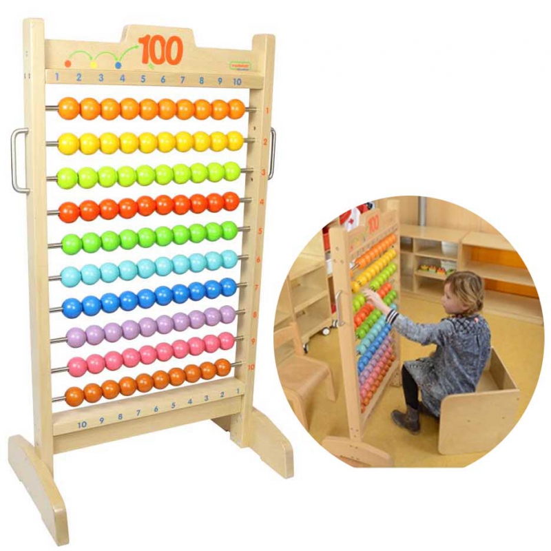 MASTERKIDZ milžiniškas laisvai stovintis Montessori Abacus