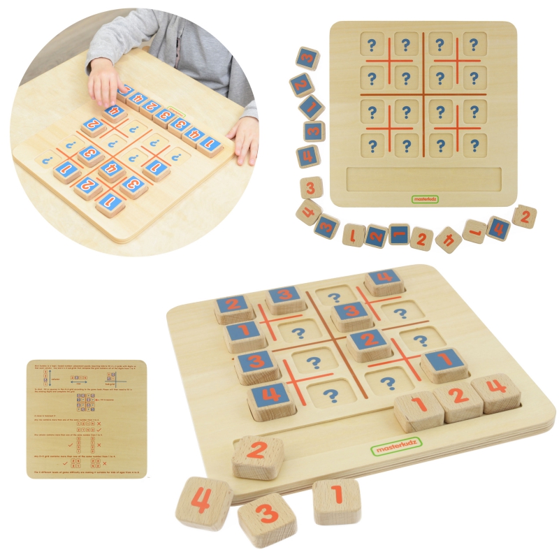 MASTERKIDZ Blackboard Mokomasis Montessori Mini Sudoku žaidimas