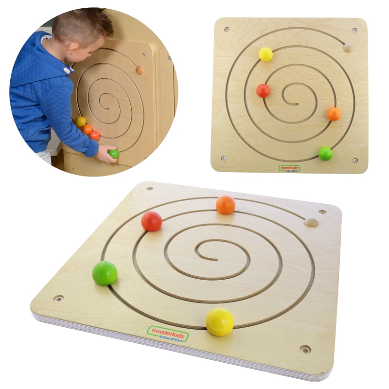 MASTERKIDZ slydimo lenta Montessori spiralinis labirintas