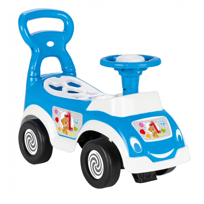 WOOPIE Ride On 4in1 rūšiavimo vežimėlis vaikštynė + ragų laikymo dėžė