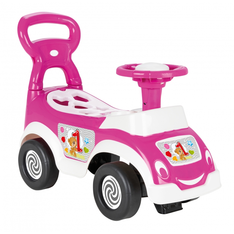 WOOPIE Ride On 4in1 rūšiavimo vežimėlis vaikštynė + ragų laikymo dėžė