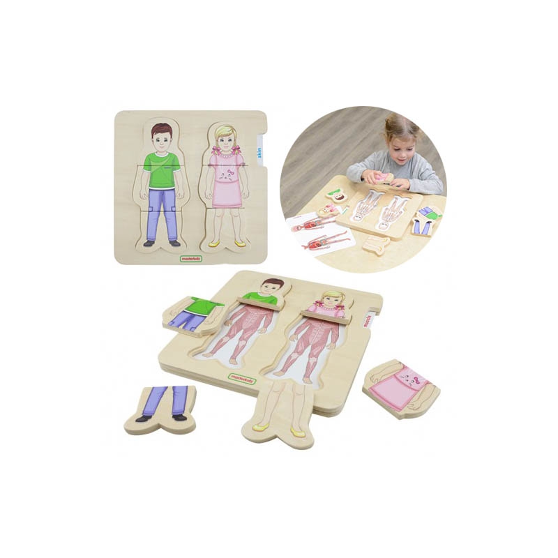 MASTERKIDZ Montessori kūno struktūros galvosūkis