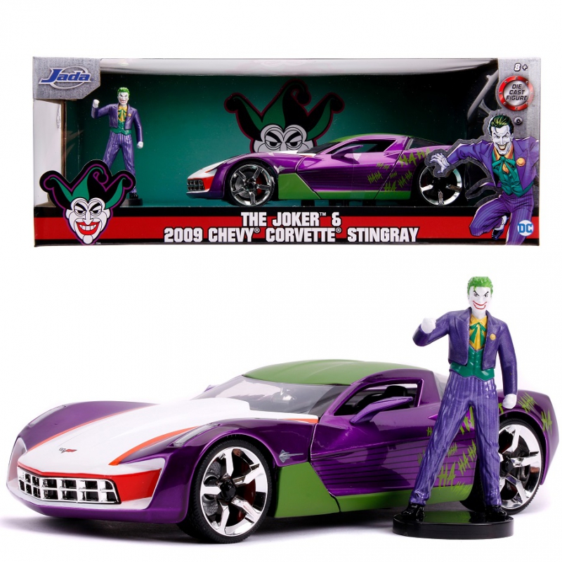 JADA Joker Car Chevy Corvette Stingray Veiksmas 1:24 pav
