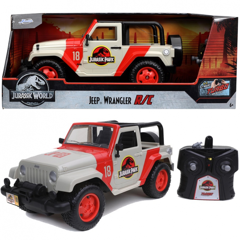 JADA Jurassic World Jeep Wrangler nuotoliniu būdu valdomas RC automobilis