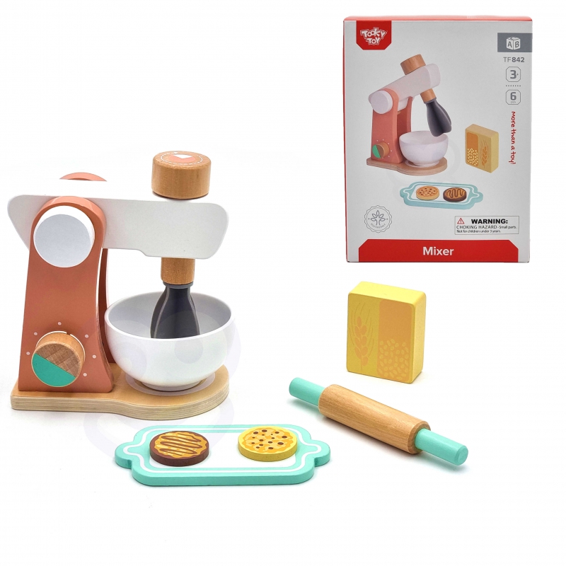 TOOKY TOY medinių maišytuvų rinkinys vaikams + priedai