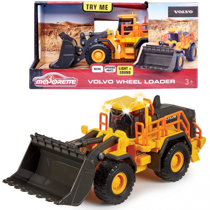 MAJORETTE Grand Excavator Buldozeris Volvo 1:43 21cm