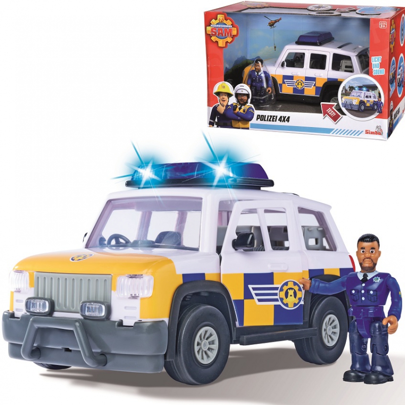 SIMBA gaisrininkas Sam policijos Jeep Malcolm veiksmo paveikslas