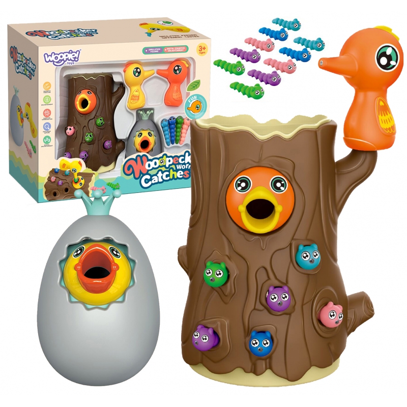 „WOOPIE Catch the Bug“ arkadinis žaidimas + „Wanka Rise Egg Piggy Bank“.
