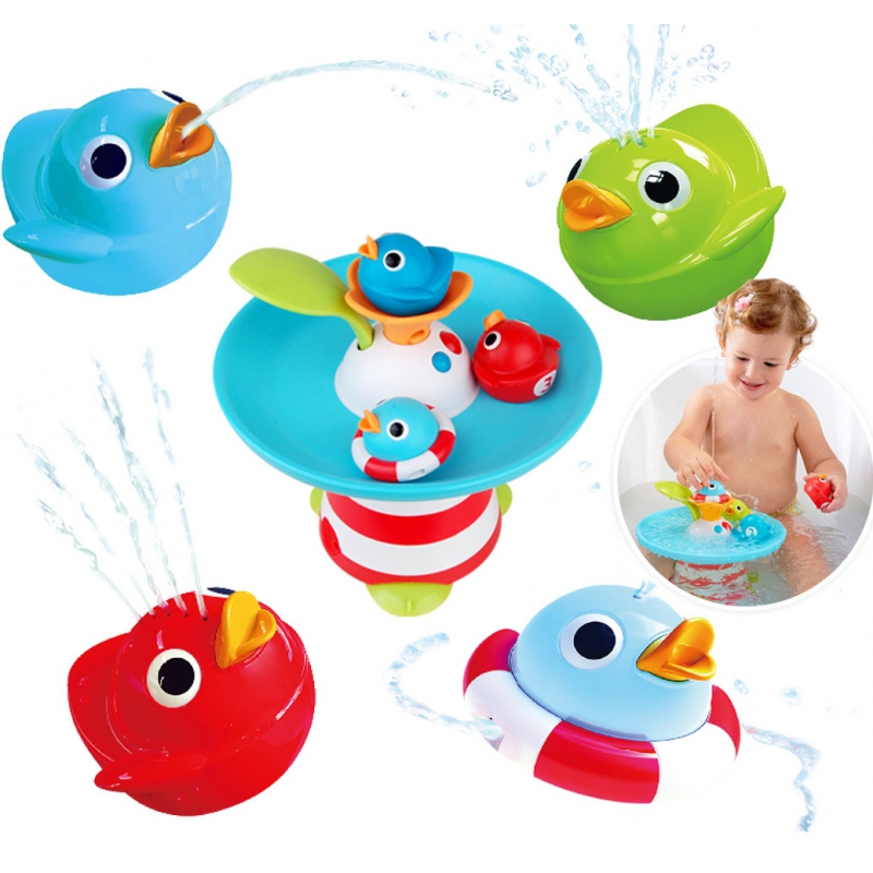 WOOPIE BABY vonios žaislas Duck Race vandens fontanas + garsai
