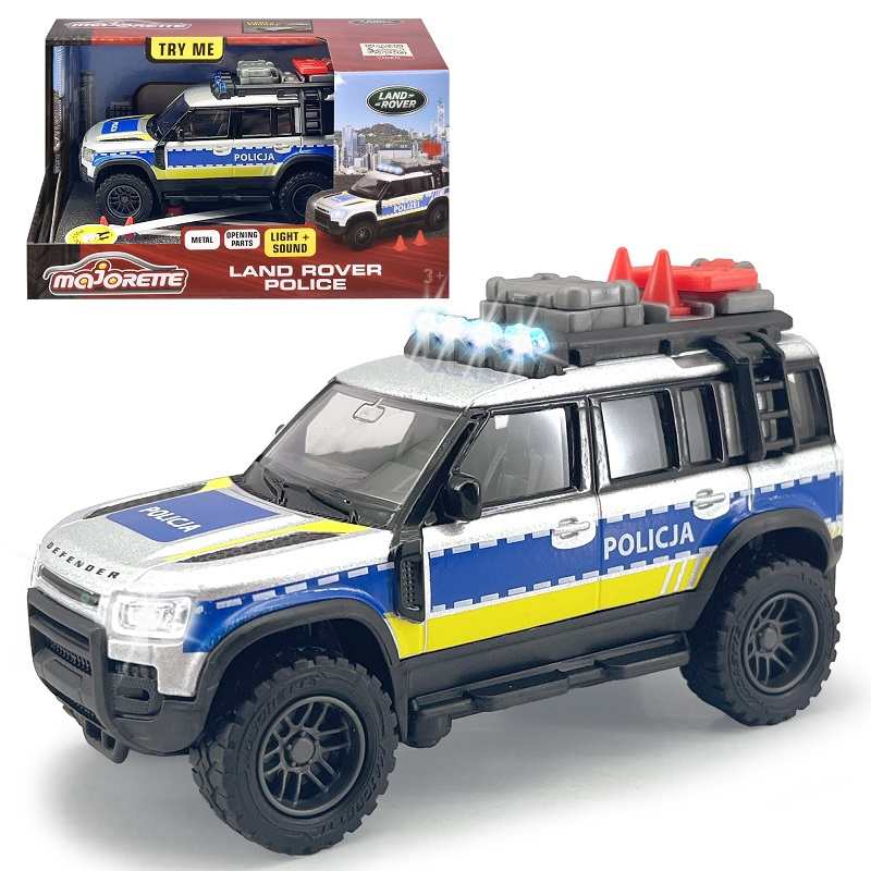 MAJORETTE Grand Land Rover Police 12,5 cm