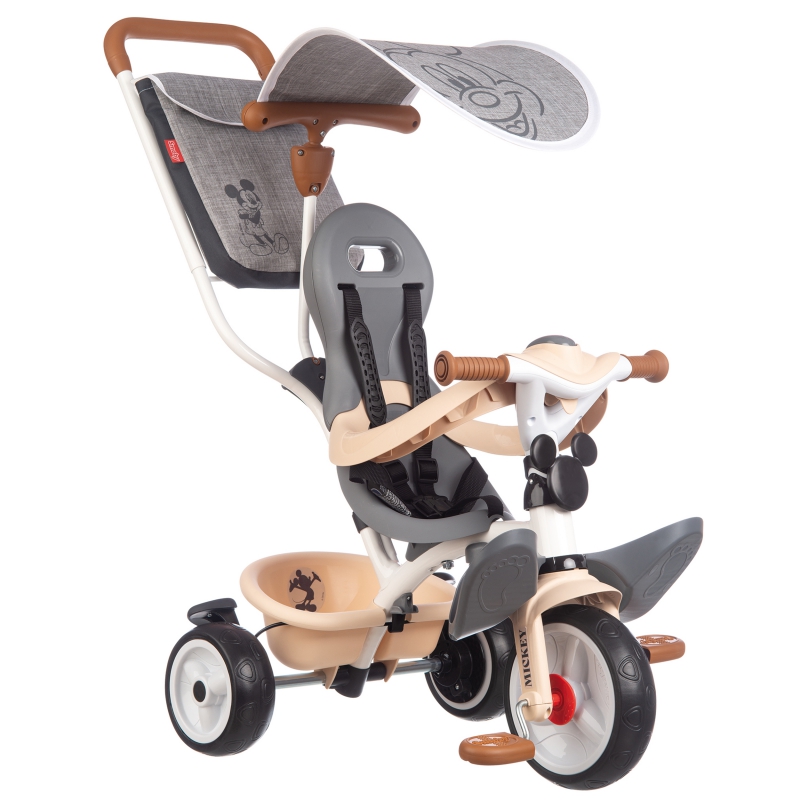 SMOBY Baby Balade Mickey Mouse Tricycle Plus kremas ir pilka spalva