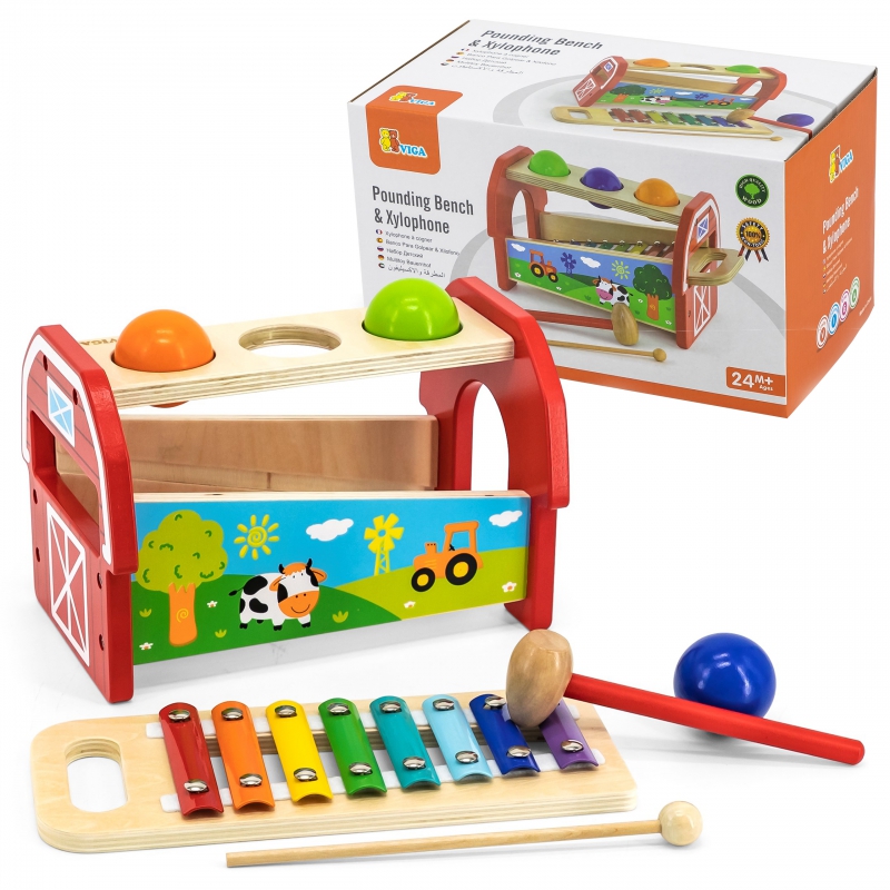 „Viga Toys“ cimbolinis vinis, skirtas vaikams „2 viename“.