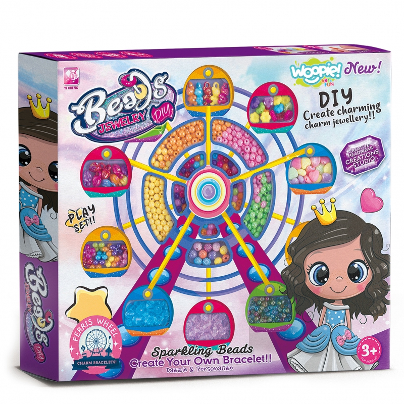 WOOPIE ART&FUN rinkinys papuošalams, apyrankėms, pakabukams, įvairių formų žiedams gaminti