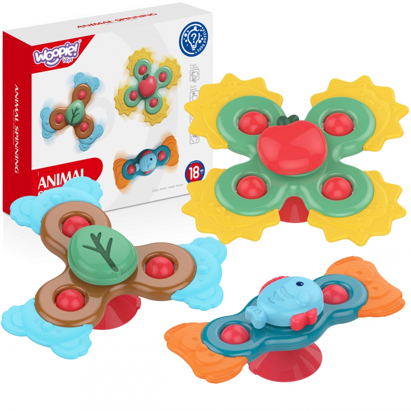 WOOPIE BABY Spiner lavinamasis sensorinis žaislas 3in1 Spalvingas