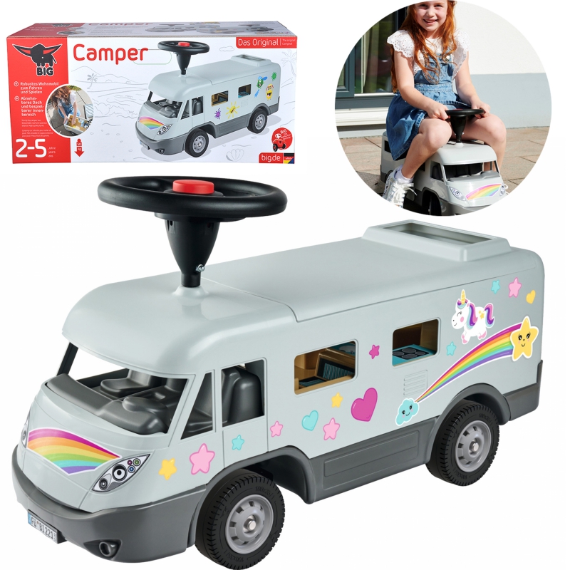 BIG Drives Grey Camper Bus su atidaroma saugykla