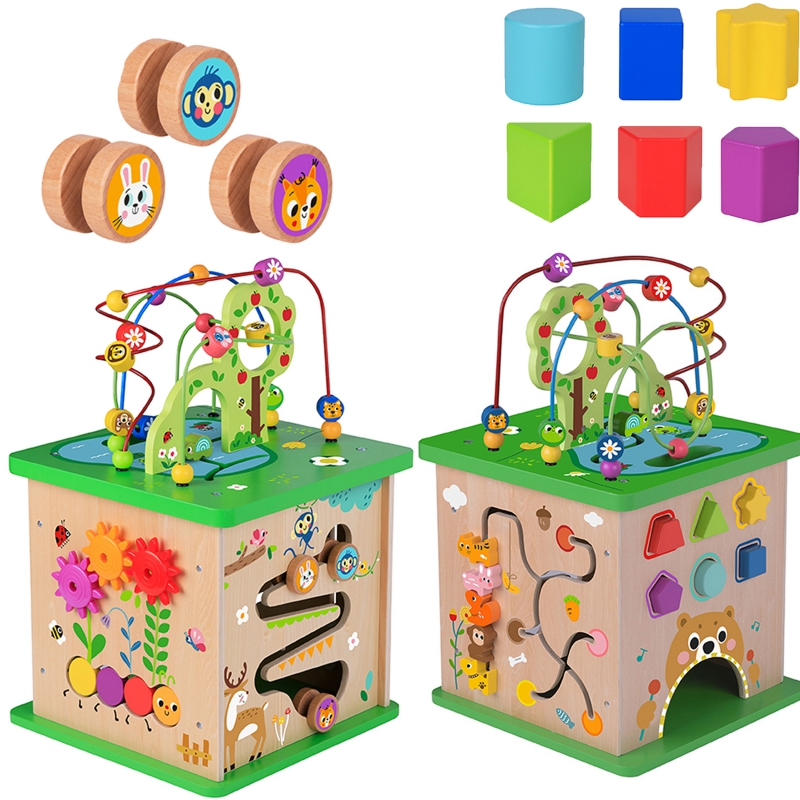 TOOKY TOY Mokomasis kubo rūšiuotojas labirintas, susipynęs gyvūnas
