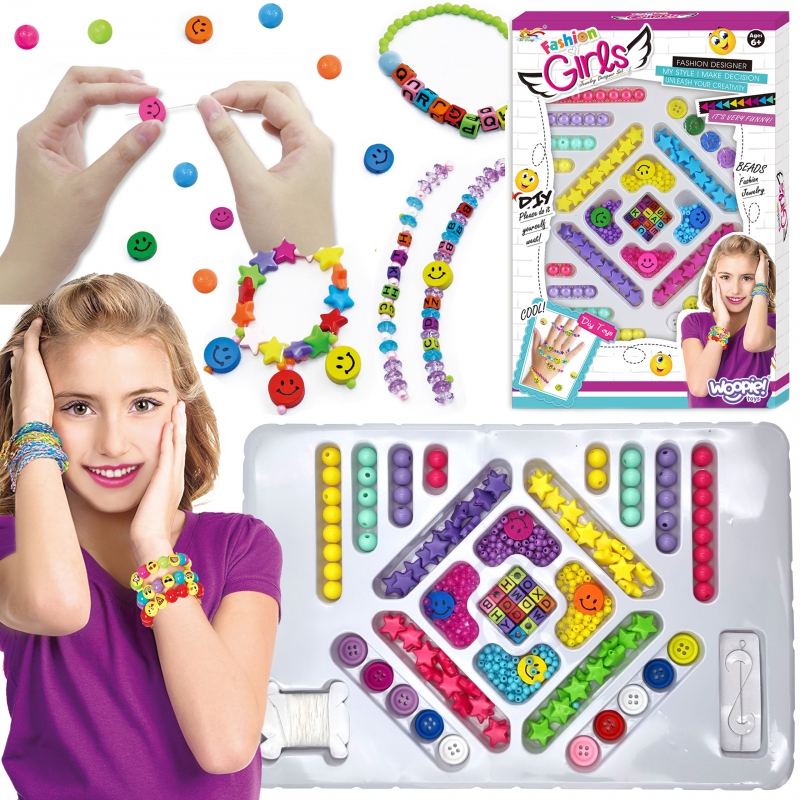 WOOPIE ART&FUN Rinkinys papuošalams, apyrankėms ir pakabukams gaminti