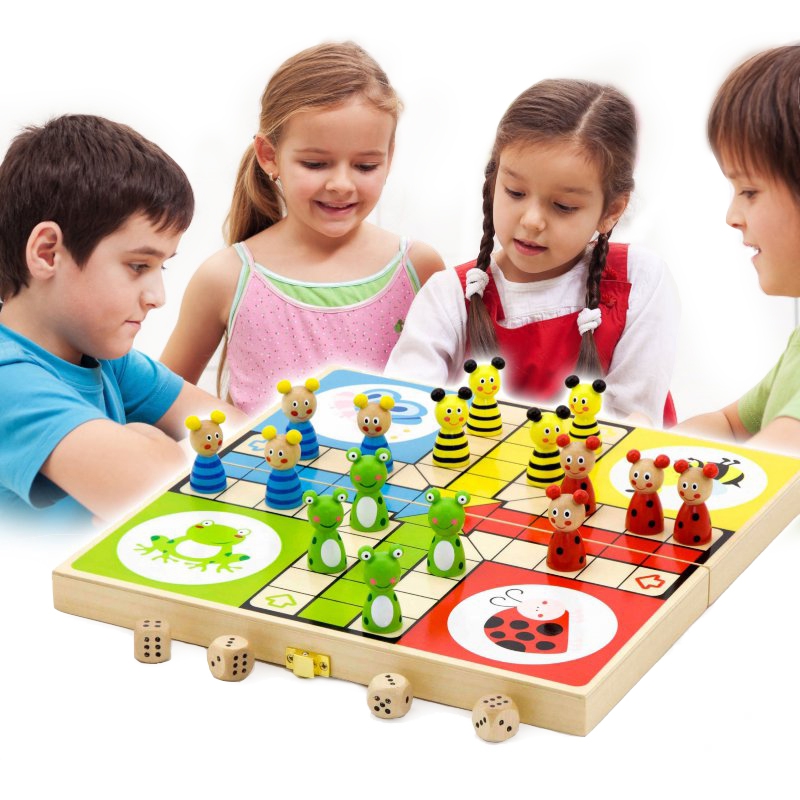 VIGA Wooden Ludo kinų žaidimas