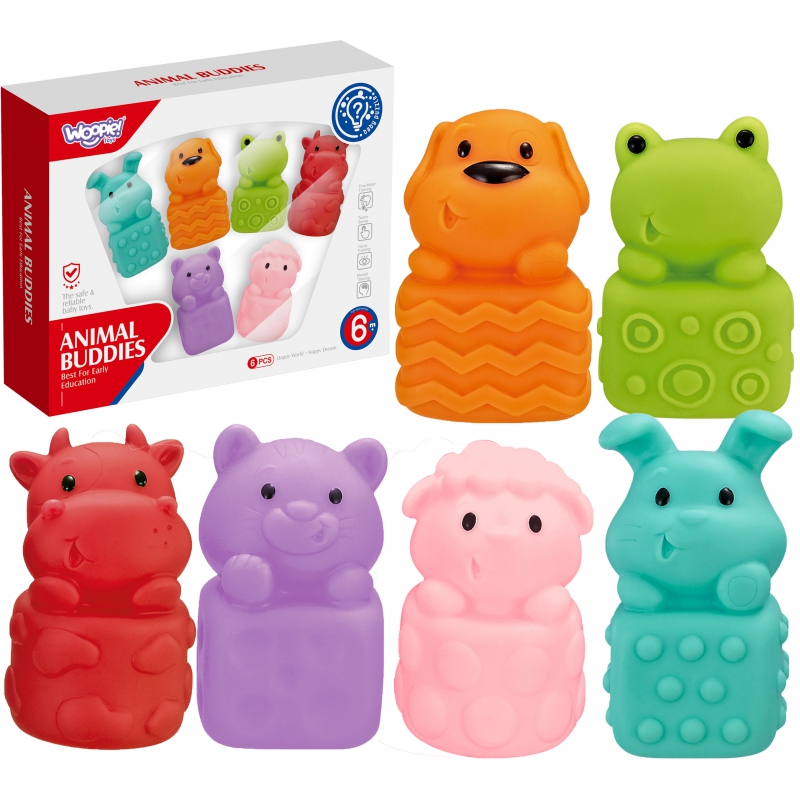 WOOPIE BABY Soft Sensory Animals rinkinys 6 vnt