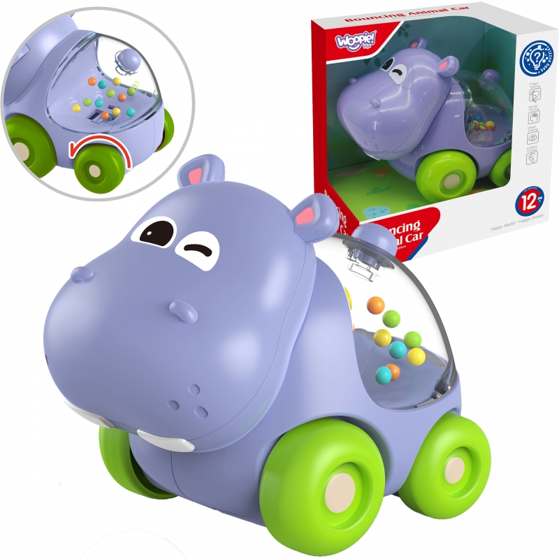 WOOPIE BABY Rattle Car Vehicle Hippopotamus