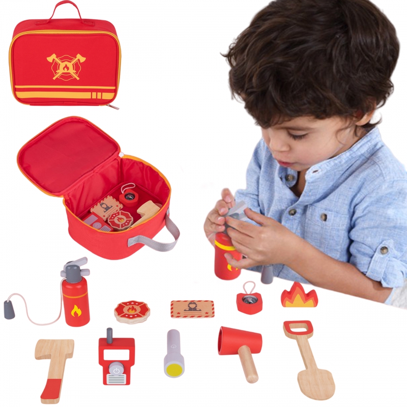 Tooky Toy Little Firefighter rinkinys vaikams 11 vnt.