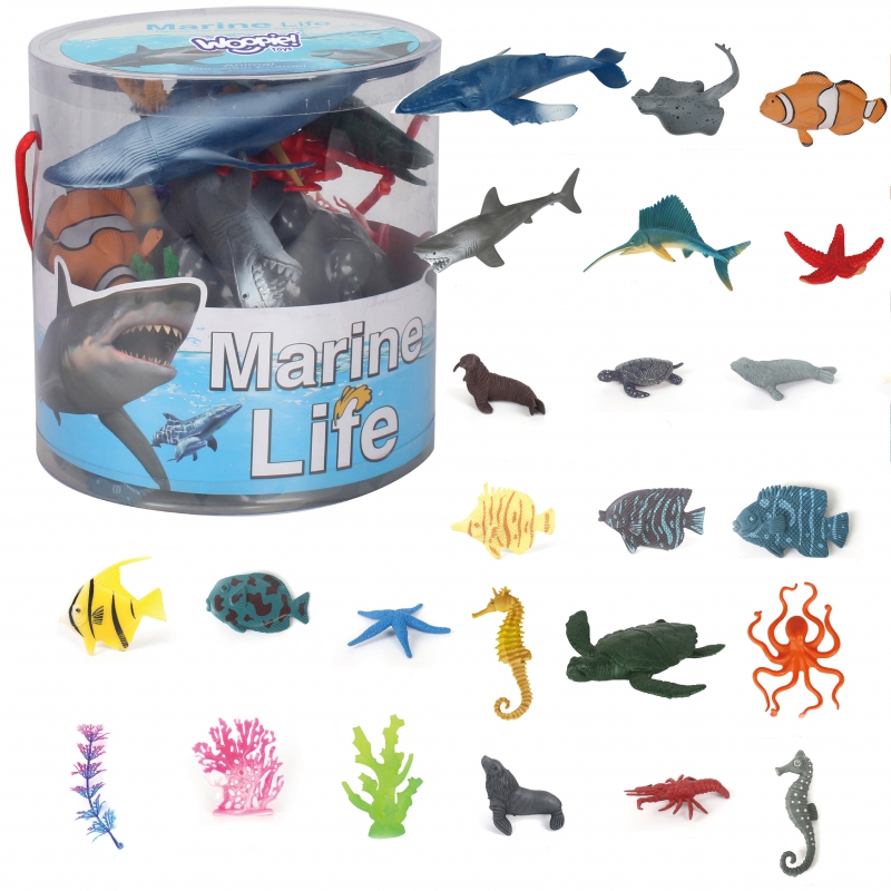 WOOPIE Sea Animals figūrėlių rinkinys 33 vnt.