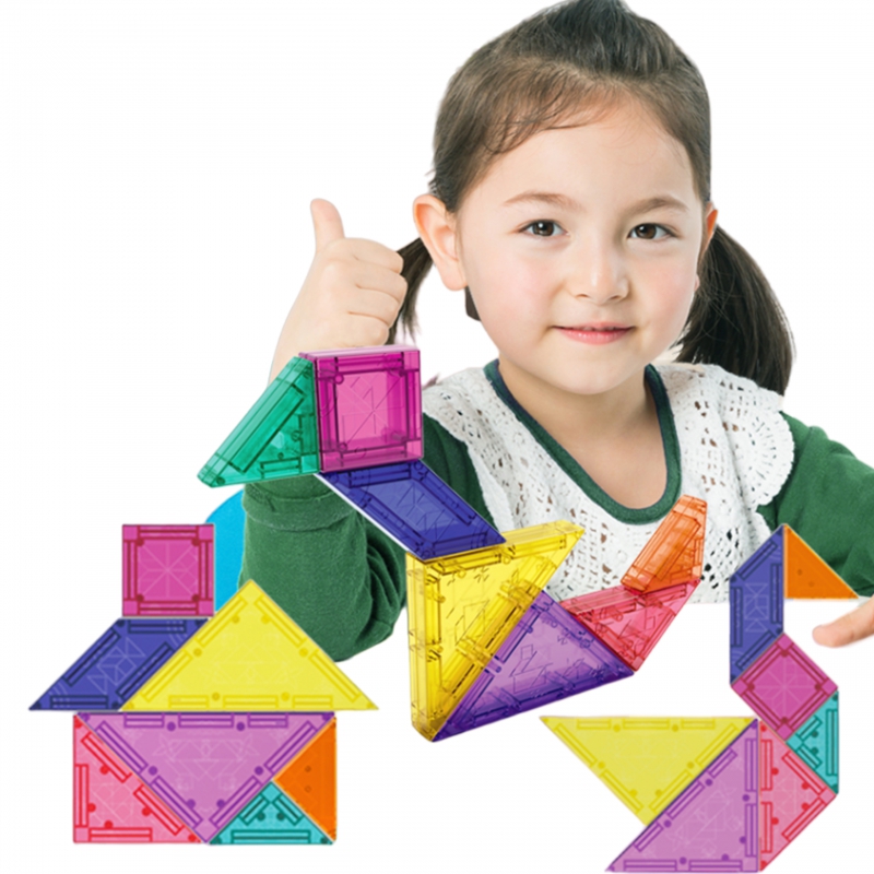 WOOPIE Tangram blokuoja magnetinį 3D galvosūkį
