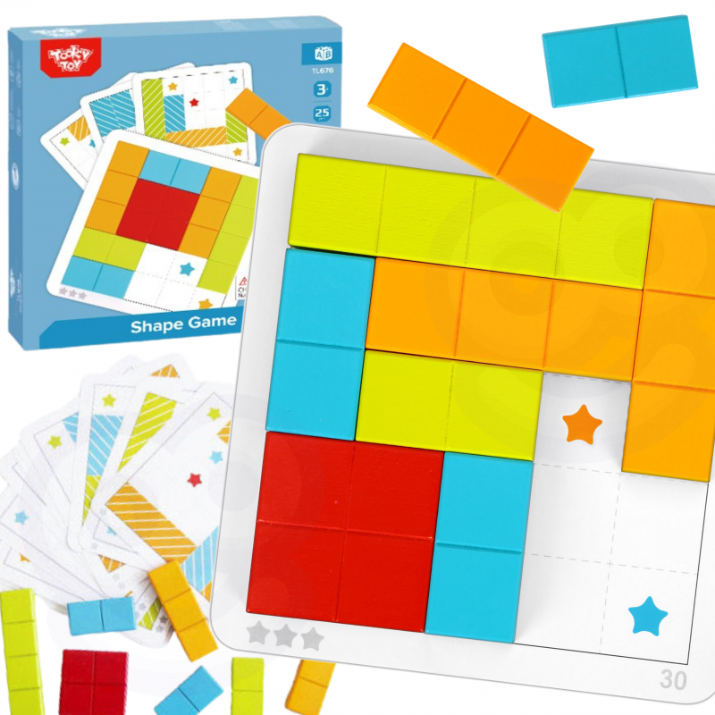 TOOKY TOY Žaidimas Formų blokų galvosūkis