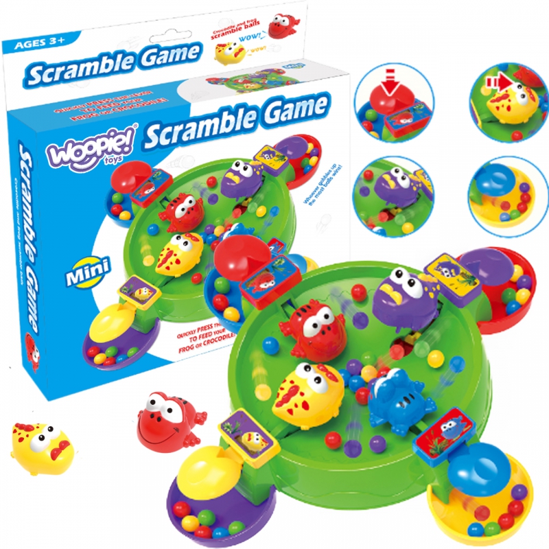 WOOPIE arkadinis žaidimas HNGRY MERRY FROGS AND CROCODILES 3+
