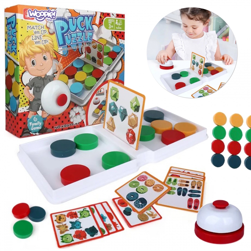 WOOPIE Pattern Puzzle Dėlionės žaidimas PUCK PUZZLE 3+