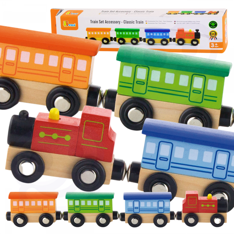 VIGA Train priedų rinkinys - klasikinis traukinys