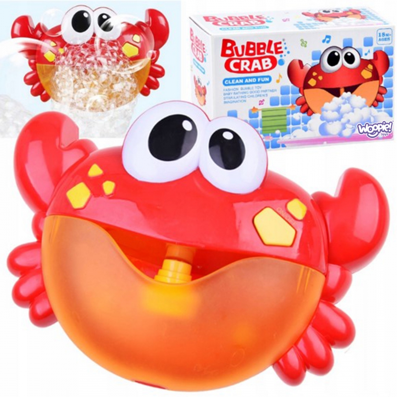 WOOPIE BABY vonios žaislas putojantis krabas su melodija - 3 vnt.