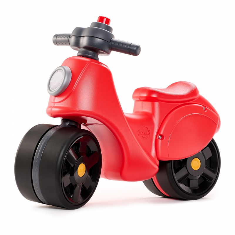 Falk Ride-On Scooter Strada Scooter Raudonos Tylios padangos nuo 1 metų