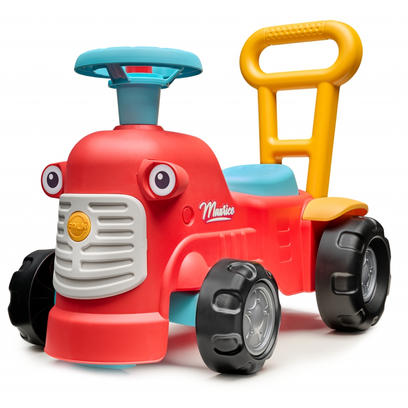 FALK Maurice Tractor Ride-On Red Push-Pusher laikymo dėžė nuo 1 metų